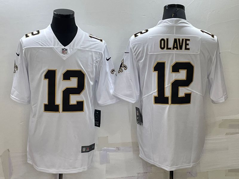 Men New Orleans Saints #12 Olave White 2022 Nike Limited Vapor Untouchable NFL Jersey